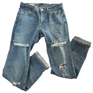 Levis Big E Premium 511 28 x 30 Slim Fit distressed medium wash Jeans men’s